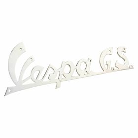 Vespa GS Platte 140x45 mm verchromtes Messing Dicke 0,85 mm Befestigung 9 Nieten