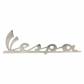 SIP Vespa Plaque in Polished Aluminum 98x31 mm Pin Mounting
