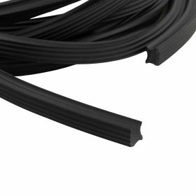 Set listelli pedana PREMIUM in alluminio e gomma argento/nero con profili