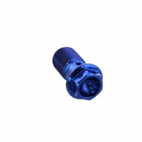 PRO-BOLT single banjo bolt M10x1.00 titanium blue racing