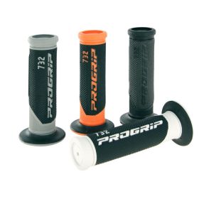 Manopole PROGRIP 732 Gel Touch 22/22 mm nere per comfort e grip superiori