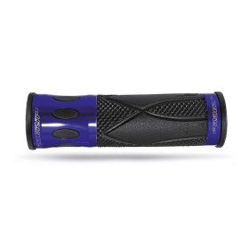 Coppia manopole moto mtb jet atv diametro 22mm 22mm progrip 939 blu