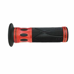 Manopole PROGRIP PA072800CRRO rosse chiuse alluminio D.22/25mm