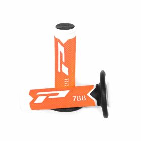 PROGRIP PA078800WAFN grips white/black/fluorescent orange closed D.22/25mm
