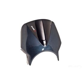 Pare-brise PUIG vision noir 330x310mm approuvé ABE pour Kawasaki