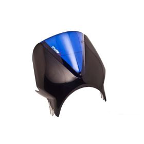 Pare-brise PUIG noir 330x310mm approuvé ABE pour Kawasaki