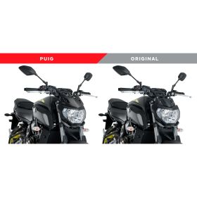 Carénage nu de sport PUIG noir approuvé ABE pour Yamaha MT-07