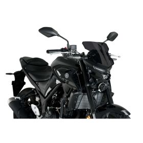 Pare-brise sport nu en fumée noire PUIG pour Yamaha MT-03