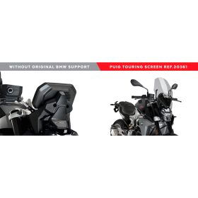 PUIG Naked Touring Pare-brise Transparent Fumé Homologué ABE pour BMW F 900 R