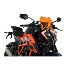 Cupolino PUIG naked sport arancio omologato ABE per Ktm