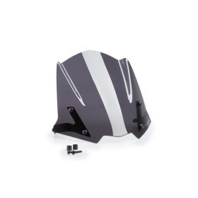 PUIG Écran de protection sport nu approuvé ABE fumée foncée pour Triumph