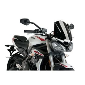 Cupolino PUIG naked sport nero omologato ABE per Triumph