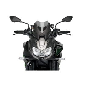 Cupolino PUIG naked sport fumè chiaro per Kawasaki