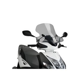 Cupolino PUIG city touring fumè chiaro omologato ABE per Kymco