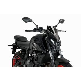 Pare-brise nu de sport noir PUIG approuvé ABE pour Yamaha