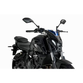 PUIG Naked Sport Windscreen Blue ABE Approved for Yamaha