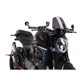 PUIG Dunkelrauch Naked Sport Windschild ABE genehmigt für Ducati