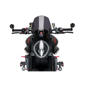 PUIG Pare-brise Sport Nuageux Fumé ABE Approuvé pour Ducati