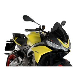Pare-brise PUIG Z-Racing fumé foncé homologué ABE pour Aprilia