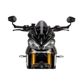 Cupolino PUIG naked sport fumè scuro per Triumph speed triple rs