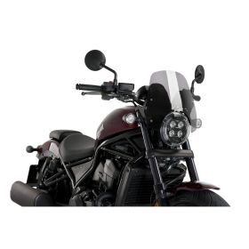 Pare-brise sport léger fumé nu PUIG pour Honda Rebel
