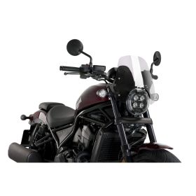Pare-brise transparent nu PUIG pour Honda Rebel