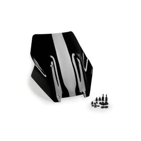 Pare-brise de sport noir PUIG 365x375mm pour Harley Davidson