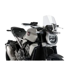 PUIG transparent ABE approved naked sport windshield for Honda
