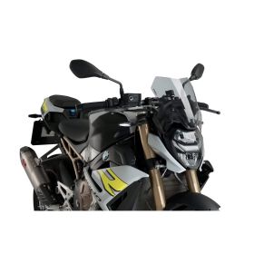 Cupolino PUIG naked sport fumè chiaro omologato ABE per Bmw