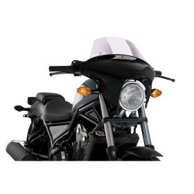 Cupolino PUIG batwing SML touring trasparente per Honda rebel