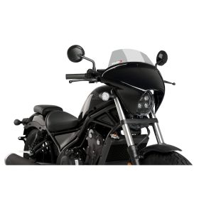 Pare-brise PUIG Batwing SML Touring Smoke Clair pour Honda Rebel