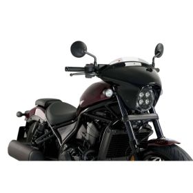 PUIG Batwing SML Sport Light Smoke Windshield for Honda Rebel