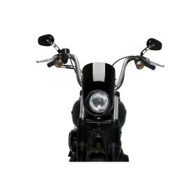 Cupolino PUIG semicarenato nero per Harley davidson dyna street bob