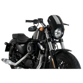Pare-brise noir demi-caréné PUIG pour Harley Davidson