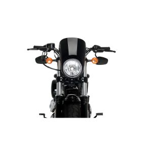 Pare-brise noir demi-caréné PUIG pour Harley Davidson