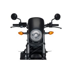 Cupolino PUIG semicarenato nero omologato ABE per Honda rebel