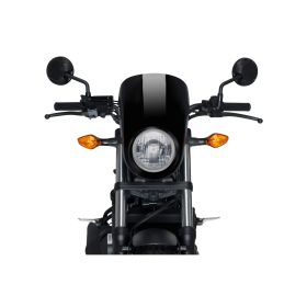 Cupolino PUIG semicarenato nero omologato ABE per Honda rebel