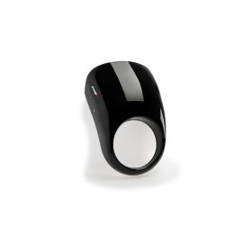 Cupolino PUIG semicarenato nero 385x250mm per Honda