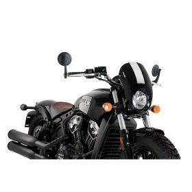 PUIG half-fairing black 385x250mm for Indian