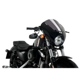 Cupolino PUIG semicarenato fumè scuro per Harley davidson