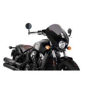 Cupolino PUIG semicarenato fumè scuro per Indian bobber scout