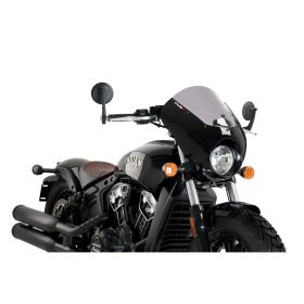 PUIG Halbschalen-Lichtrauch-Windschutzscheibe für Indian Bobber Scout