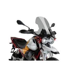 Cupolino PUIG touring fumè chiaro omologato ABE per Moto guzzi