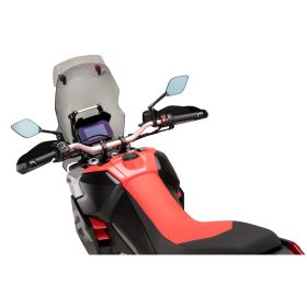 PUIG touring windshield with light smoke deflector for Aprilia Tuareg