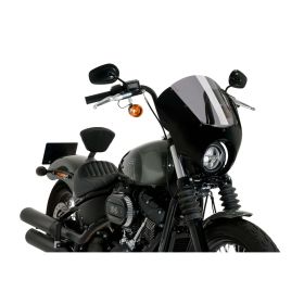 Cupolino PUIG semicarenato fumè chiaro per Harley davidson softail street bob