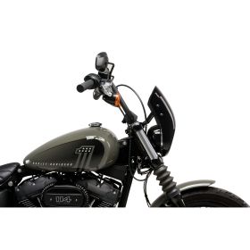 Cupolino PUIG semicarenato nero per Harley davidson softail street bob