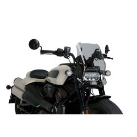 PUIG Light Smoke Naked Sport Windshield pour Harley Davidson Sportster S