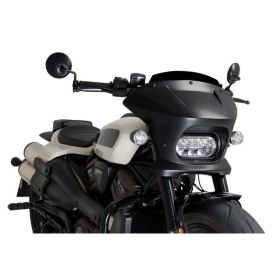 PUIG halbfairing schwarze Verkleidung für Harley Davidson Sportster S