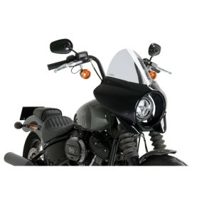 Cupolino PUIG semicarenato fumè chiaro per Harley davidson softail street bob