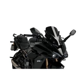 Pare-brise PUIG sport noir 415x340mm approuvé ABE pour Suzuki